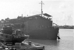 The APL-26 being moved around the YRBM-17 in early 1967 Photo courtesy of Doug Lindsey