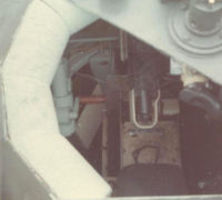 Looking down into the forward 20MM turret on the HQ5166 boat.