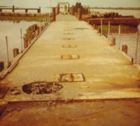 The dock at ATSB Kien An. It was safer on patrol than tied up
at this dock.